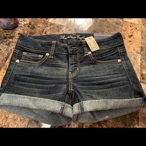 American Eagle denim shortie NWT